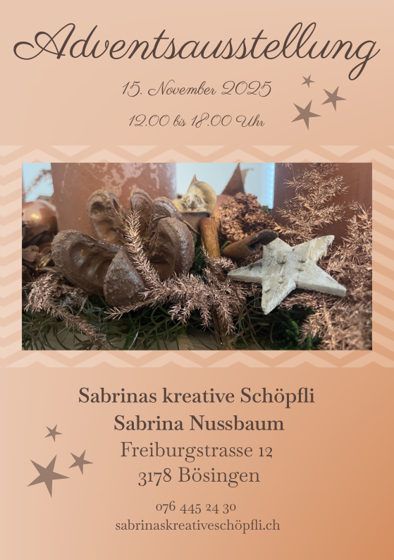 Flyer von der Ausstellung am 15.11.2025.