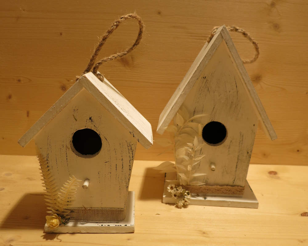 Vohelhäuschen ausgarniert